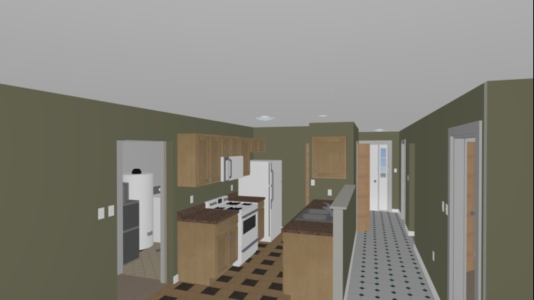 The Carlisle S - Kitchen/Entry Hall Rendering